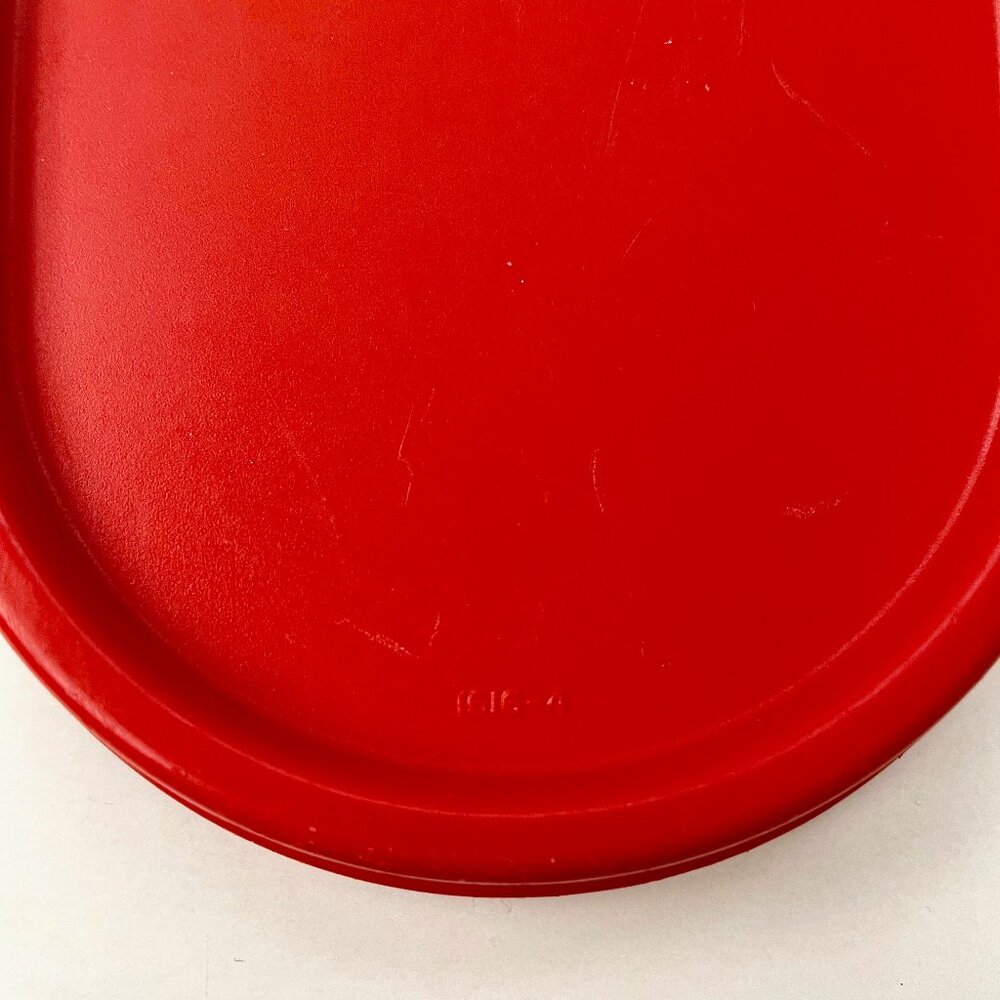 Tupperware 9” Oval #4 Modular Mates 1614 + Red Seal Lids 2 Lot 9.75 c 1616 1618 - Picture 6 of 11